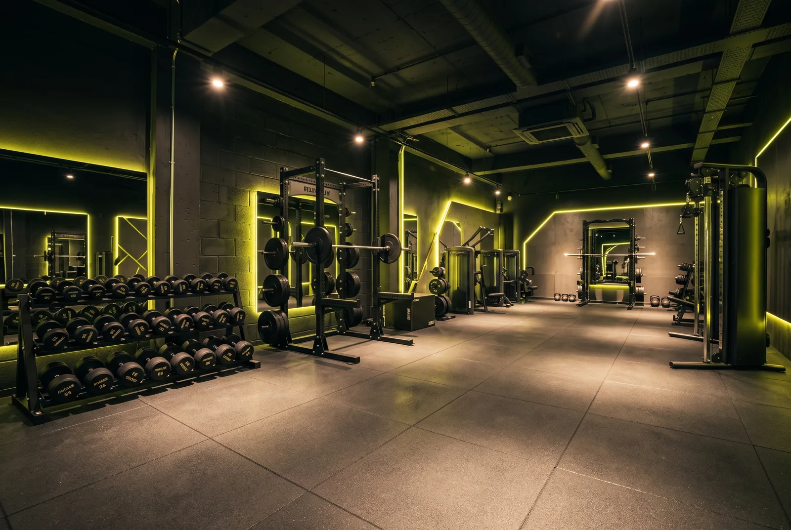 Interior del gimnasio